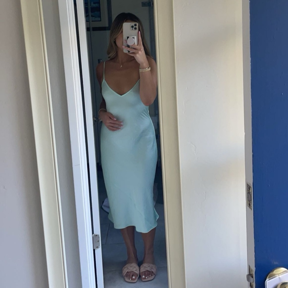 aritzia slip midi dress - Picture 2 of 6